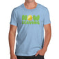 Novelty Tshirts Men Funny Now Serving Tennis Men's T-Shirt X-Large Sky Blue