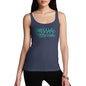 Novelty Tank Top Women Passive Aggressive Women's Tank Top Small Navy