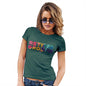 Womens T-Shirt Funny Geek Nerd Hilarious Joke Retired Groupie Women's T-Shirt Large Bottle Green