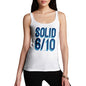 Funny Tank Tops For Women Solid 6 Out Of 10 Women's Tank Top X-Large White