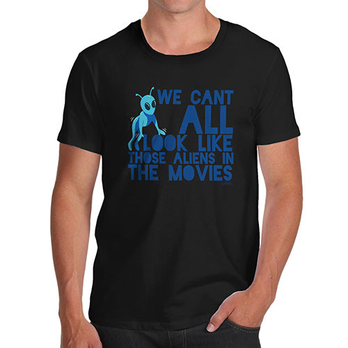 Funny T Shirts For Men Aliens In The Movies Men's T-Shirt Large Black