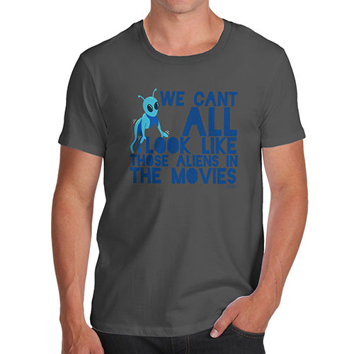Funny Mens Tshirts Aliens In The Movies Men's T-Shirt X-Large Dark Grey