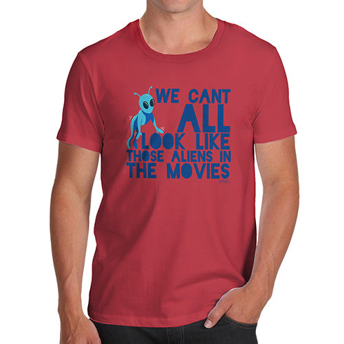 Funny Tshirts For Men Aliens In The Movies Men's T-Shirt Large Red
