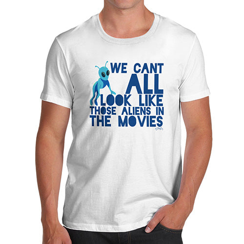 Funny T Shirts For Dad Aliens In The Movies Men's T-Shirt Large White