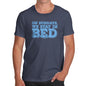 Novelty Tshirts Men On Sundays We Stay In Bed Men's T-Shirt Small Navy