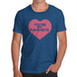 Novelty Tshirts Men You're My Favourite Heart Men's T-Shirt Medium Royal Blue