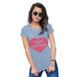 Funny T Shirts For Women You're My Favourite Heart Women's T-Shirt X-Large Sky Blue