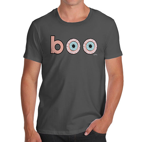 Funny Gifts For Men Boo Scared Men's T-Shirt Large Dark Grey