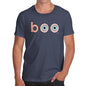 Mens Humor Novelty Graphic Sarcasm Funny T Shirt Boo Scared Men's T-Shirt Large Navy