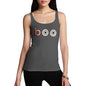 Funny Tank Top For Women Boo Scared Women's Tank Top Small Dark Grey