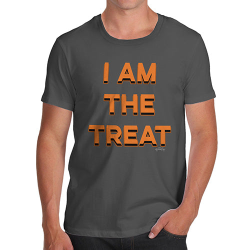 Funny Tshirts For Men I Am The Treat Men's T-Shirt Medium Dark Grey