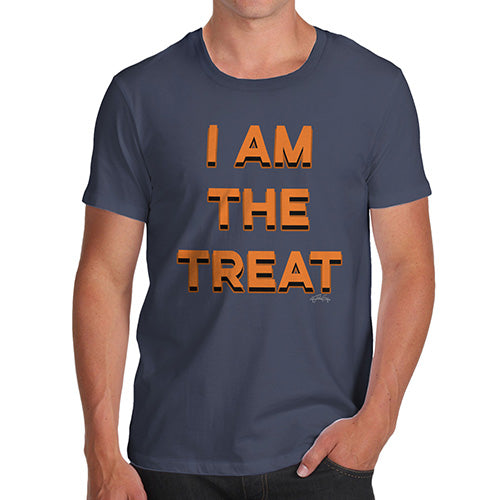 Funny T-Shirts For Men Sarcasm I Am The Treat Men's T-Shirt Medium Navy