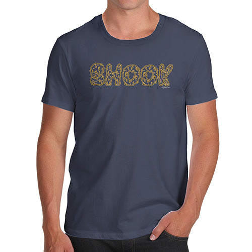 Funny T-Shirts For Men Sarcasm So Shook Men's T-Shirt Large Navy