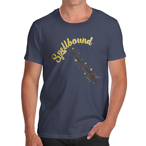 Funny T Shirts For Dad Spellbound Men's T-Shirt Medium Navy
