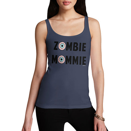 Funny Tank Top For Women Sarcasm Zombie Mommie Women's Tank Top X-Large Navy