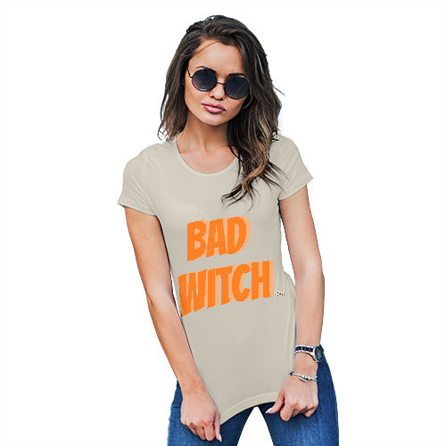 Funny T-Shirts For Women Sarcasm Bad Witch Women's T-Shirt Large Natural