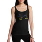 Funny Tank Top For Women Bat Attack Women's Tank Top Small Black