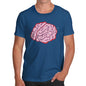 Funny Mens Tshirts Brain Selfie Men's T-Shirt Medium Royal Blue