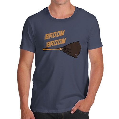 Funny Gifts For Men Broom Broom Men's T-Shirt Medium Navy