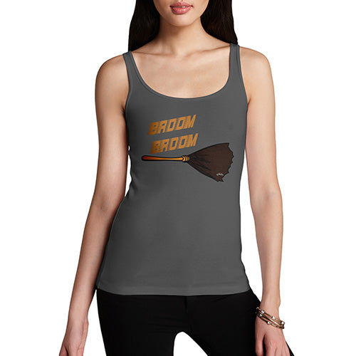 Funny Tank Tops For Women Broom Broom Women's Tank Top X-Large Dark Grey