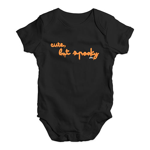 Funny Baby Bodysuits Cute But Spooky Baby Unisex Baby Grow Bodysuit New Born Black