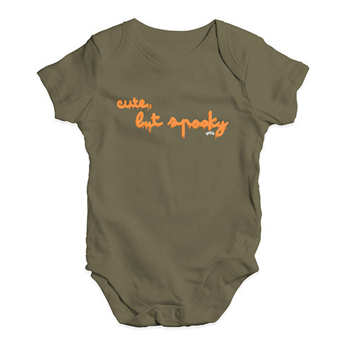 Baby Girl Clothes Cute But Spooky Baby Unisex Baby Grow Bodysuit 0 - 3 Months Khaki