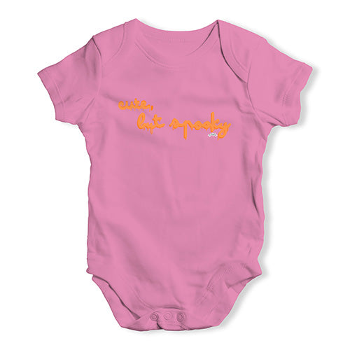 Babygrow Baby Romper Cute But Spooky Baby Unisex Baby Grow Bodysuit 12 - 18 Months Pink