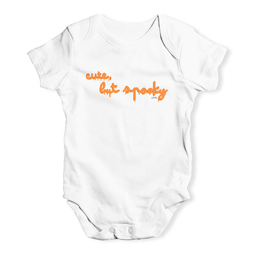 Funny Baby Clothes Cute But Spooky Baby Unisex Baby Grow Bodysuit 6 - 12 Months White