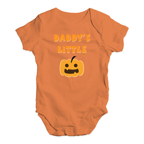 Baby Onesies Daddy's Little Pumpkin Baby Unisex Baby Grow Bodysuit 6 - 12 Months Orange