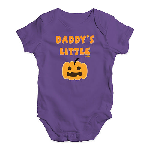 Bodysuit Baby Romper Daddy's Little Pumpkin Baby Unisex Baby Grow Bodysuit 6 - 12 Months Plum