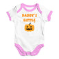 Baby Girl Clothes Daddy's Little Pumpkin Baby Unisex Baby Grow Bodysuit 0 - 3 Months White Pink Trim