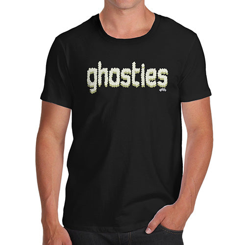 Funny T-Shirts For Men Sarcasm Ghosties  Men's T-Shirt Large Black