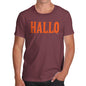 Funny T-Shirts For Guys Hallo Halloween Men's T-Shirt Large Burgundy