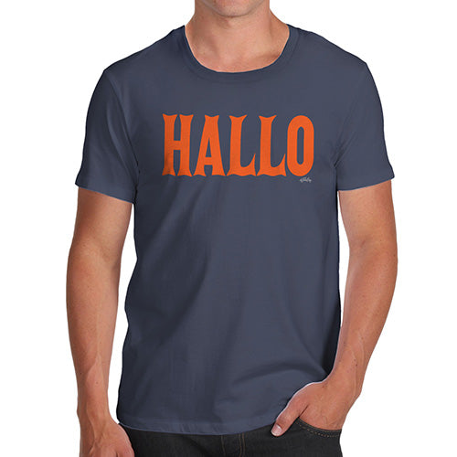 Funny Gifts For Men Hallo Halloween Men's T-Shirt Medium Navy