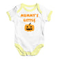 Cute Infant Bodysuit Mummy's Little Pumpkin Baby Unisex Baby Grow Bodysuit 3 - 6 Months White Yellow Trim