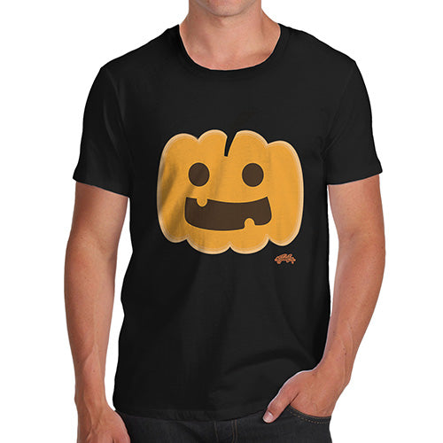 Novelty Tshirts Men Happy Pumpkin Men's T-Shirt Small Black