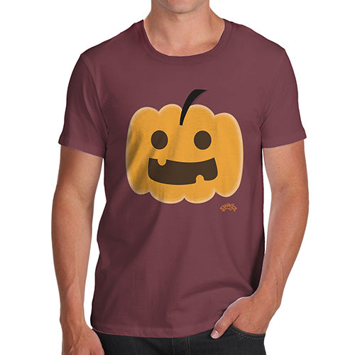 Funny T-Shirts For Men Sarcasm Happy Pumpkin Men's T-Shirt Medium Burgundy