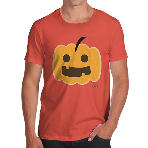 Funny T Shirts For Dad Happy Pumpkin Men's T-Shirt X-Large Orange