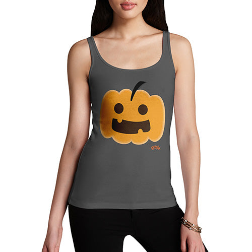 Funny Tank Top For Mum Happy Pumpkin Women's Tank Top Small Dark Grey