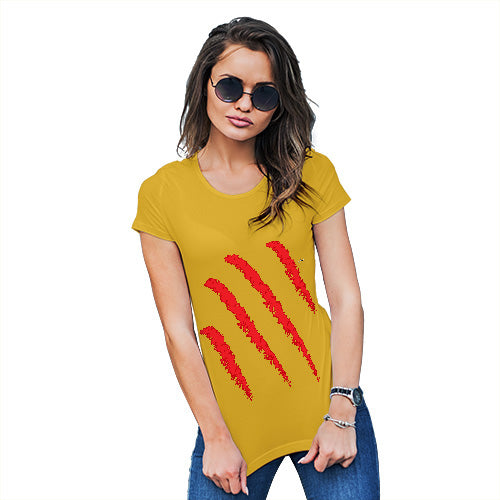 Funny T-Shirts For Women Sarcasm Slasher Women's T-Shirt Large Yellow
