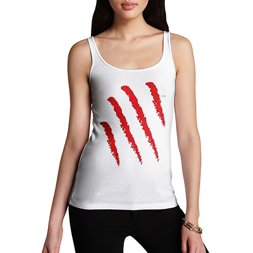 Funny Tank Top For Women Slasher Women's Tank Top Medium White