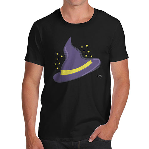 Funny Tee For Men Witches Hat Men's T-Shirt Large Black