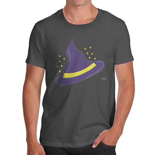 Funny T-Shirts For Men Sarcasm Witches Hat Men's T-Shirt Large Dark Grey