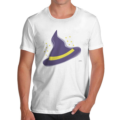 Funny Tee For Men Witches Hat Men's T-Shirt X-Large White