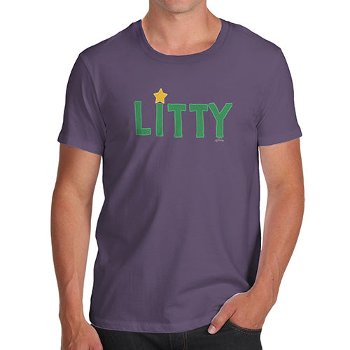 Funny T-Shirts For Men Sarcasm Litty Men's T-Shirt Medium Plum