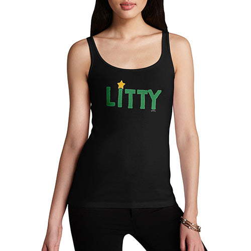 Funny Gifts For Women Litty Women's Tank Top Large Black