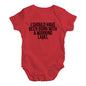 Babygrow Baby Romper Born With A Warning Label Baby Unisex Baby Grow Bodysuit 18 - 24 Months Red