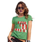 Funny T Shirts For Women Candy Cane Inspector Women's T-Shirt Small Green