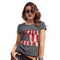 Novelty Gifts For Women Candy Cane Inspector Women's T-Shirt Medium Dark Grey