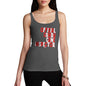 Novelty Tank Top Women Candy Cane Inspector Women's Tank Top Large Dark Grey